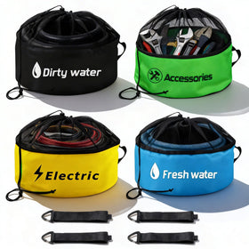 Uningmng front view showing four color-coded bags for quick selection