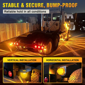 unionlux brackets installed under semi-truck securing watermelon underglow lights for steady performance