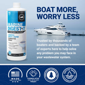 Unique Marine on boat deck illustrating odor-free onboard environment