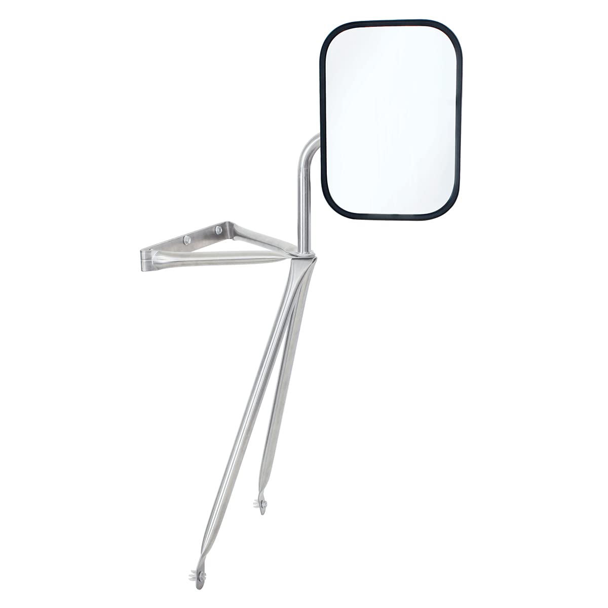 United Pacific front view mirror showing profile and secure mount, improves visibility