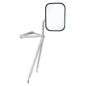 United Pacific front view mirror showing profile and secure mount, improves visibility