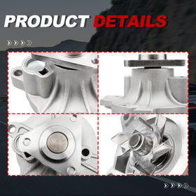 UNITHUB impeller close-up highlighting upgraded design for steady coolant flow