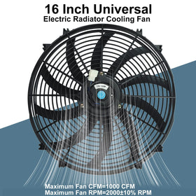 universal-slim-fan close-up of 10 blades, universal-slim-fan boosts radiator cooling