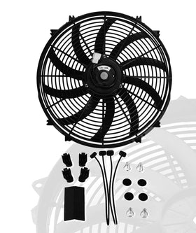 universal-slim-fan front view showing fan face and mounting brackets, improves airflow