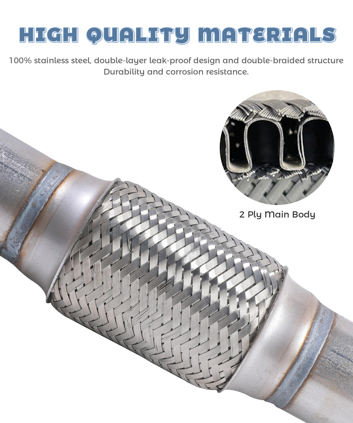 UNLRAE detailed view of pipe end and flange for easy welding or clamping fitment