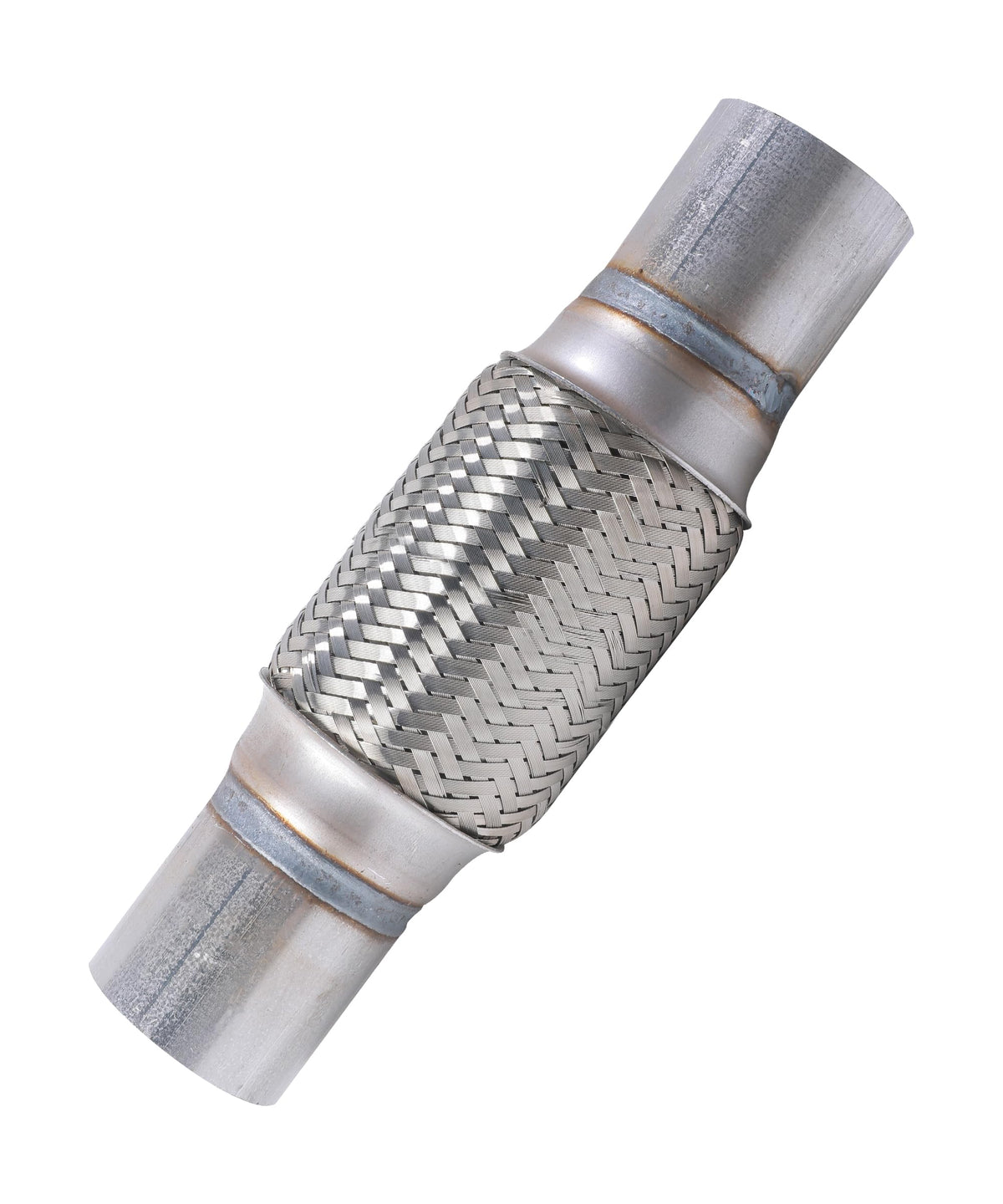 UNLRAE front view of flex pipe packaging showing durable stainless construction and size