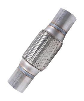 UNLRAE front view of flex pipe packaging showing durable stainless construction and size