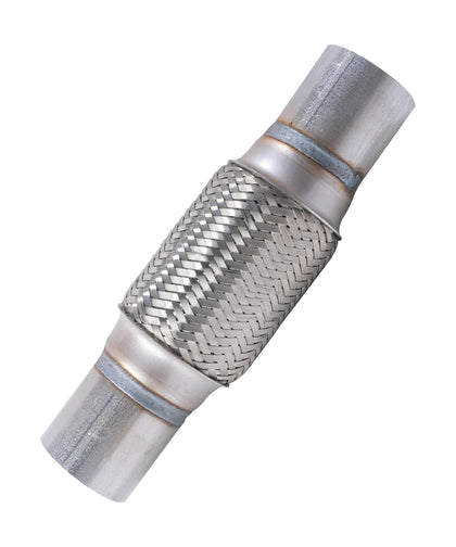 UNLRAE front view of flex pipe packaging showing durable stainless construction and size