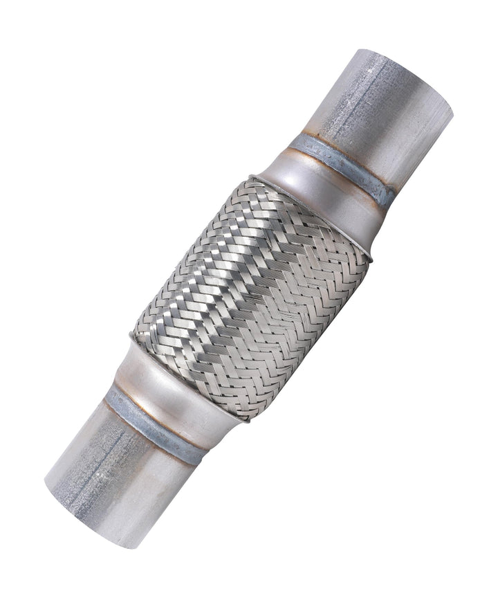 UNLRAE front view of flex pipe packaging showing durable stainless construction and size