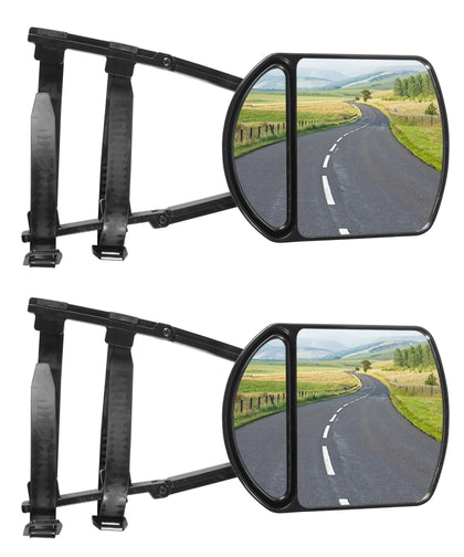 UNLRAE front view mirror extension showing wider rear visibility