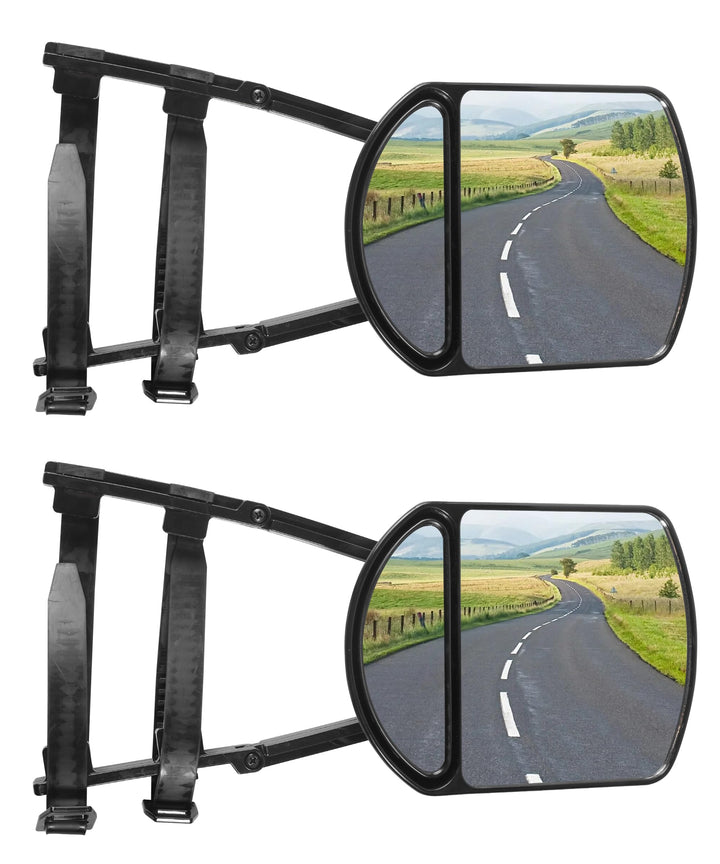 UNLRAE front view mirror extension showing wider rear visibility