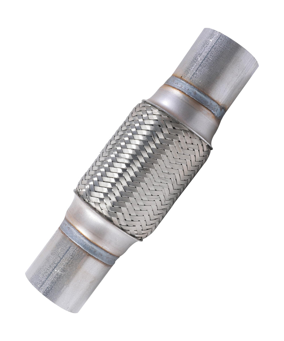 UNLRAE front view showing stainless steel flex pipe and benefits