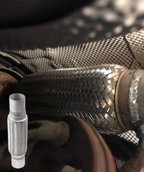 UNLRAE flex pipe on workshop bench illustrating easy DIY replacement