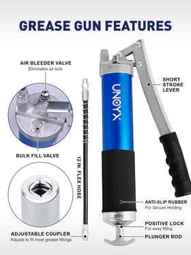 UNOYX knurled aluminum barrel closeup highlighting non slip grip