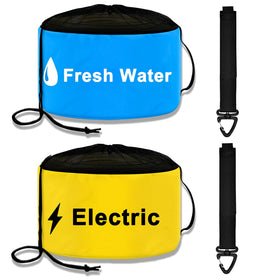 UNXMRFF front view of blue and black bags showing color-coded organization benefit