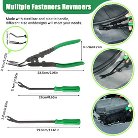 Uolor assortment of push-retainers and adhesive clips for many vehicles