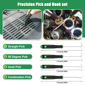 Uolor roll bag open with organized pockets for quick tool access