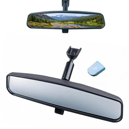 UPENGUPENG front view of 10.5-inch mirror showing wide reflective surface and clearer view