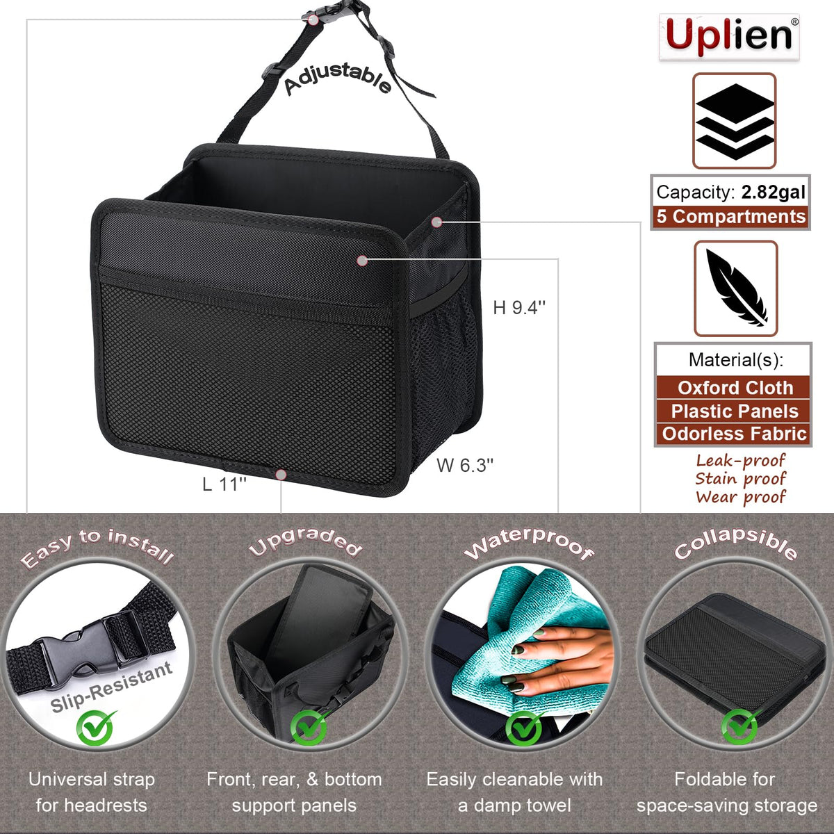 Uplien removable bottom plate detail providing stable weight support