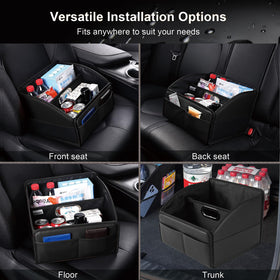 Uplien installed on front seat showing accessibility and tidy cabin benefit