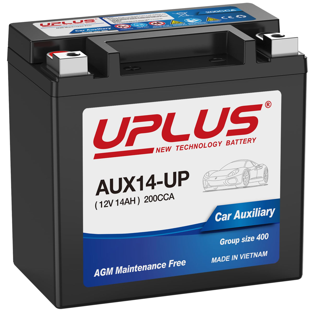 UPLUS front view showing compact design and easy installation benefit