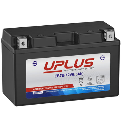 UPLUS NEW TECHNOLOGY BATTERY front packaging showing model and benefits