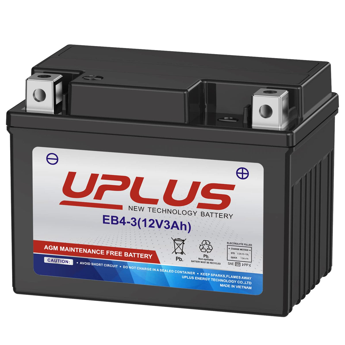 UPLUS front packaging showing battery and model for quick identification and trust