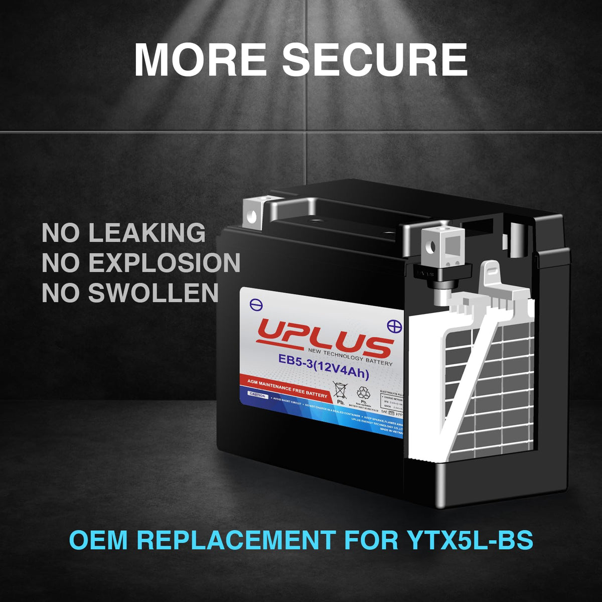 UPLUS installed in a motorcycle illustrating quick replacement benefit