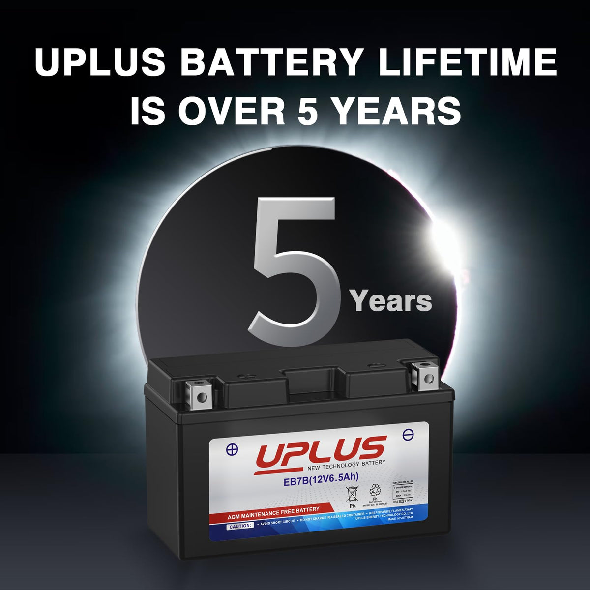 UPLUS NEW TECHNOLOGY BATTERY terminal close-up highlighting secure connections