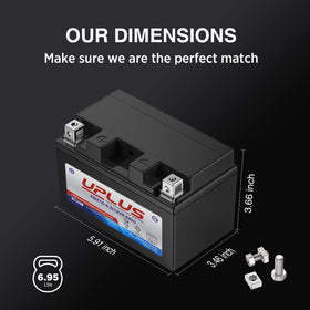 UPLUS battery PP case closeup highlighting heat resistant durable housing