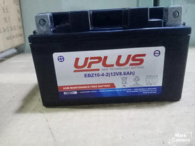 UPLUS battery top view terminals clear, enabling fast safe connections