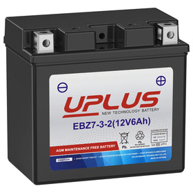 UPLUS YTZ7S front packaging view showing compact sealed battery and fit