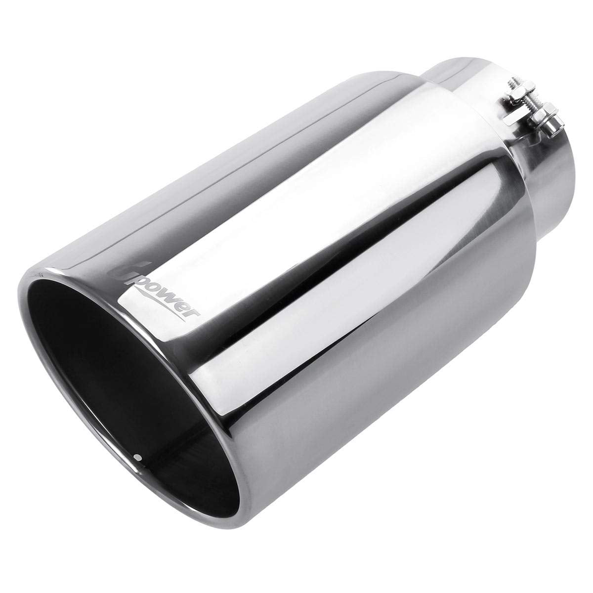 Upower front view showing polished 7" outlet and rolled edge for improved styling