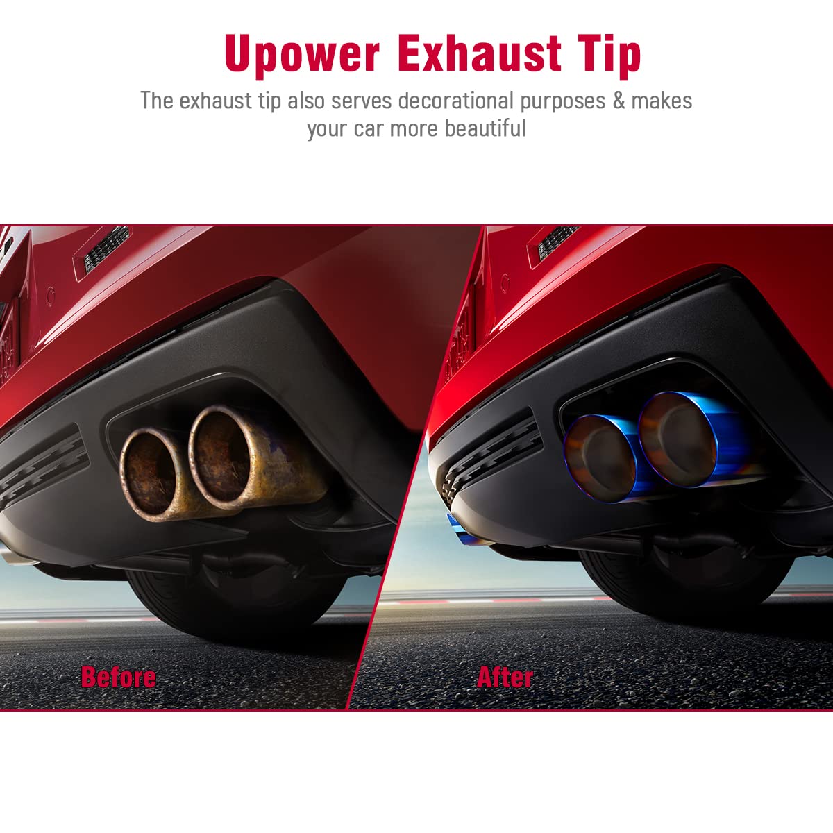 Upower side profile highlighting blue-burnt finish for color-accent visual appeal