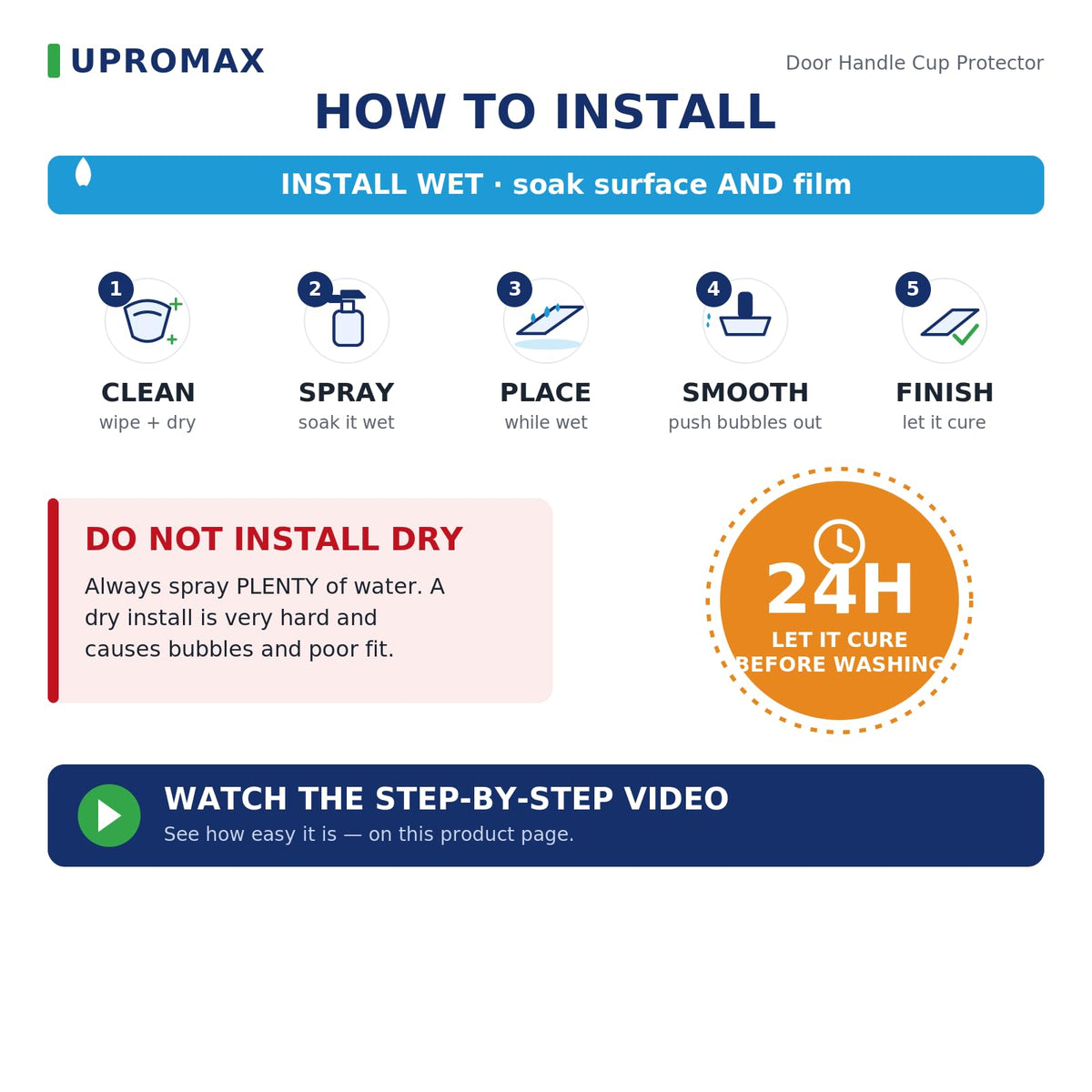 Upromax film heated showing self-heal action and scratch reduction benefit