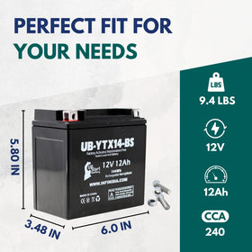 Upstart Battery side label close-up with model and capacity information