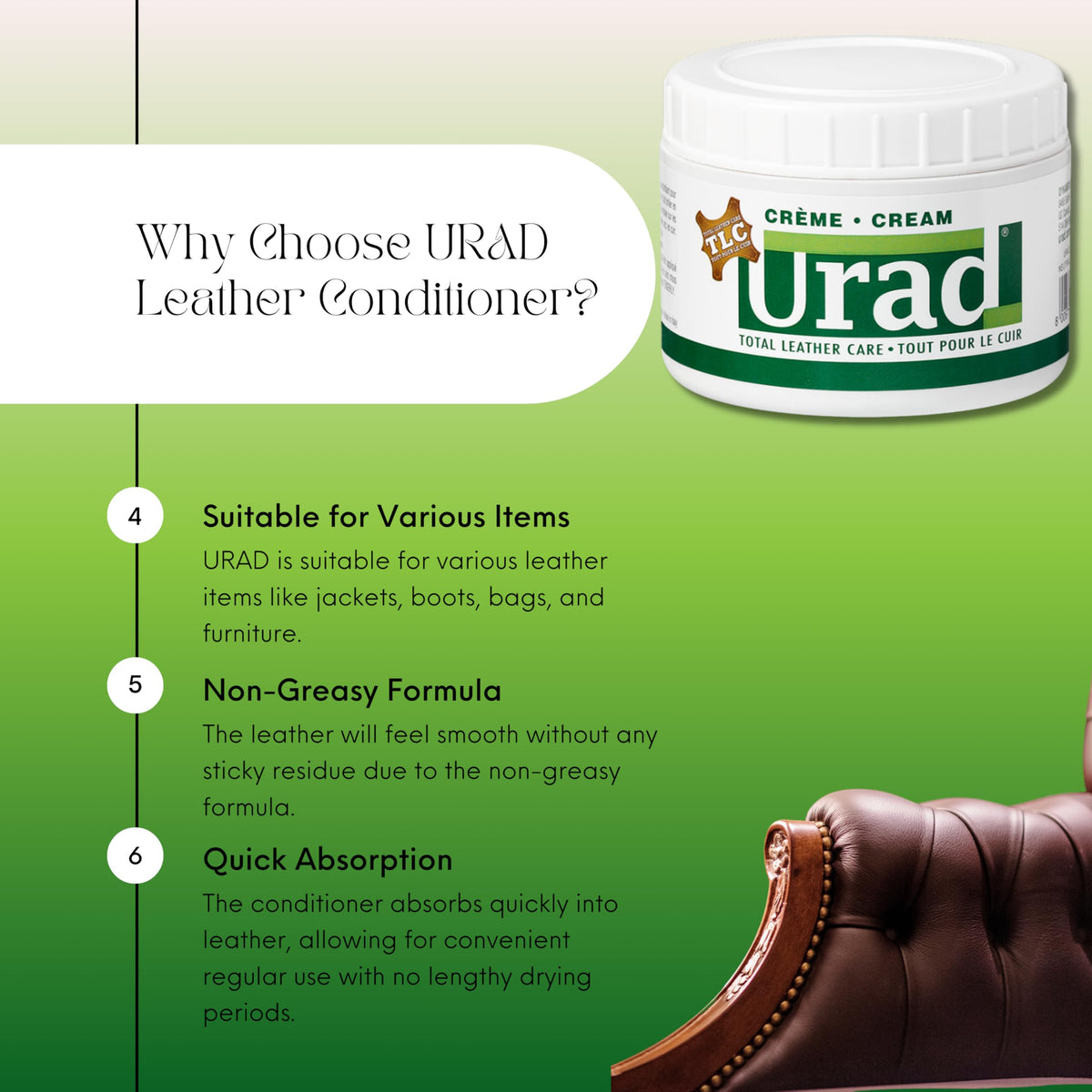 URAD being applied with soft cloth showing even spread and protection