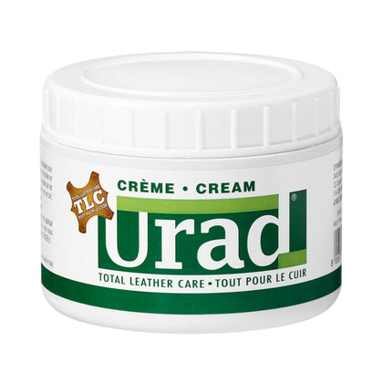 URAD leather conditioner front label showing product and benefits