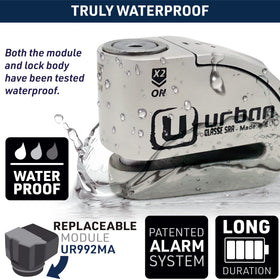 urban UR14S next to keys showing compact size and easy transport