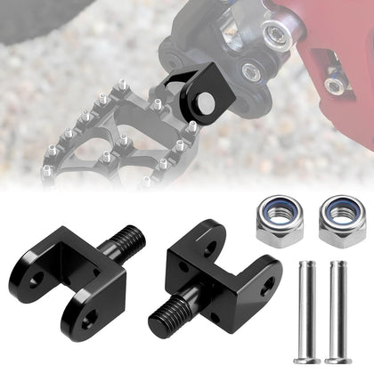 URLWALL front view of both foot peg holders showing fit and shape benefits