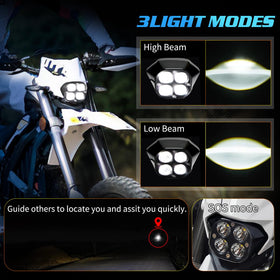 URLWALL headlight side profile with mounting bracket showing secure attachment