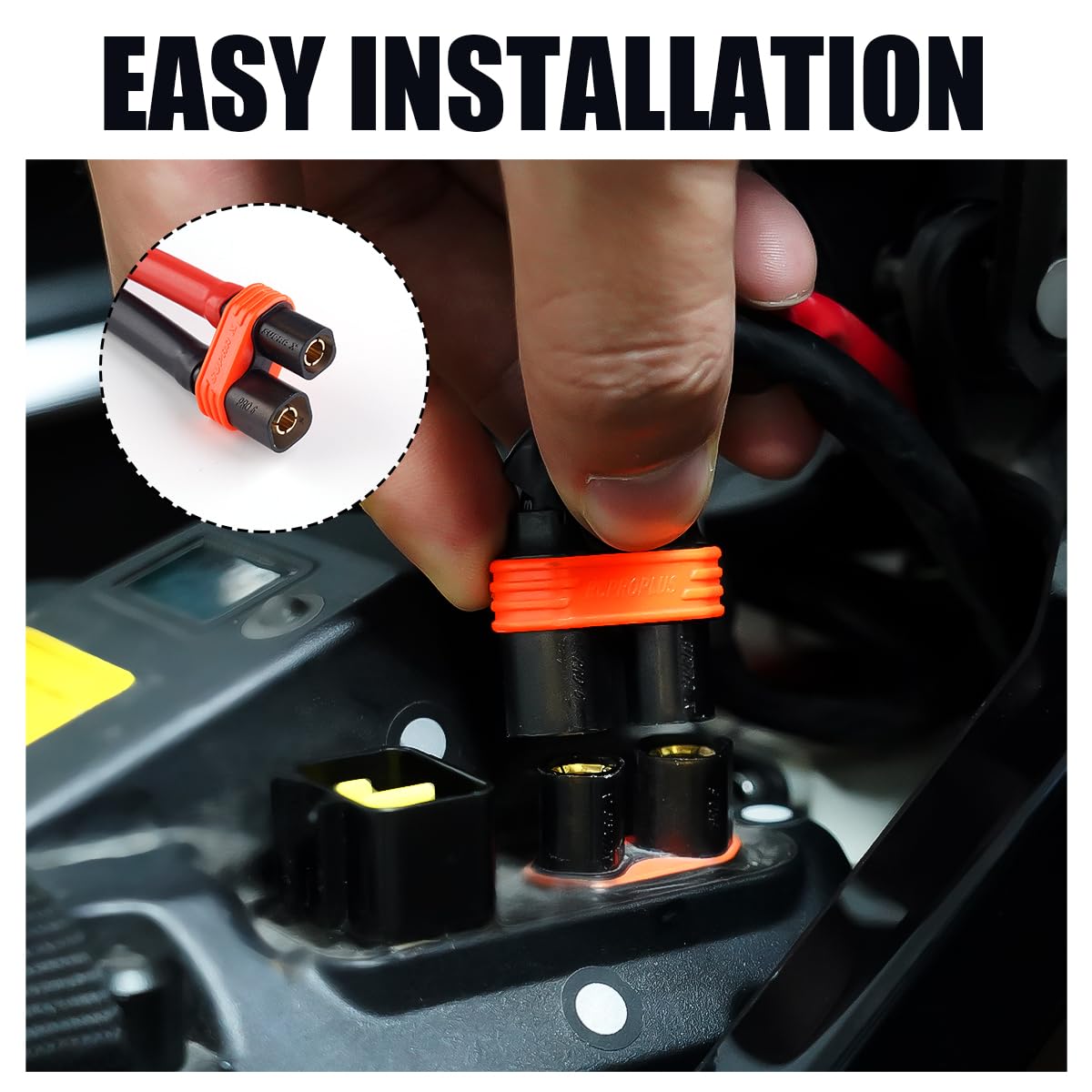 URLWALL installed on Light Bee showing plug-and-play ease and secure attachment