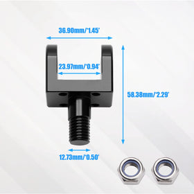 URLWALL holders beside ruler for size comparison and accurate fitment