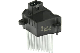 URO Parts blower motor resistor front assembly showing mounting and fit benefit