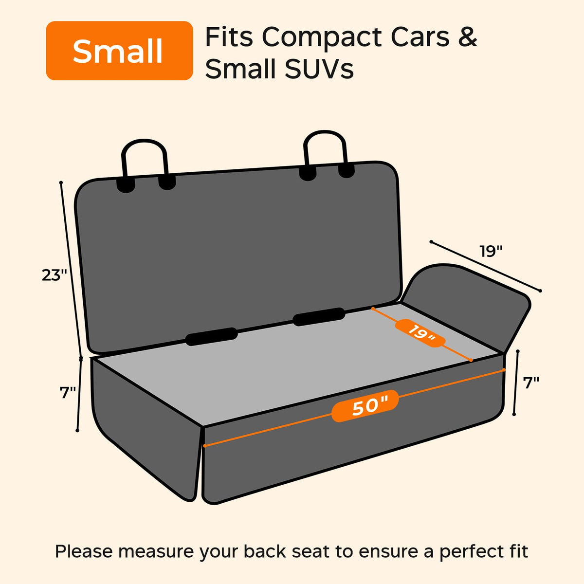 URPOWER seat anchors and headrest straps secured, keeps cover stable