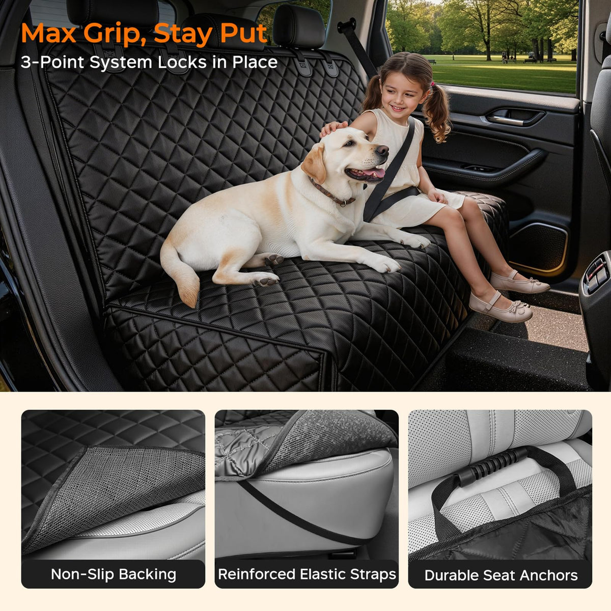 URPOWER seatbelt and LATCH access points visible for safe passenger use