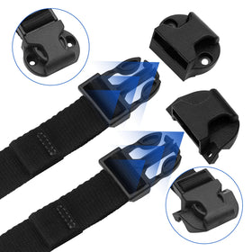 URYKEC buckle installed on BakFlip edge demonstrating tightened cover benefit