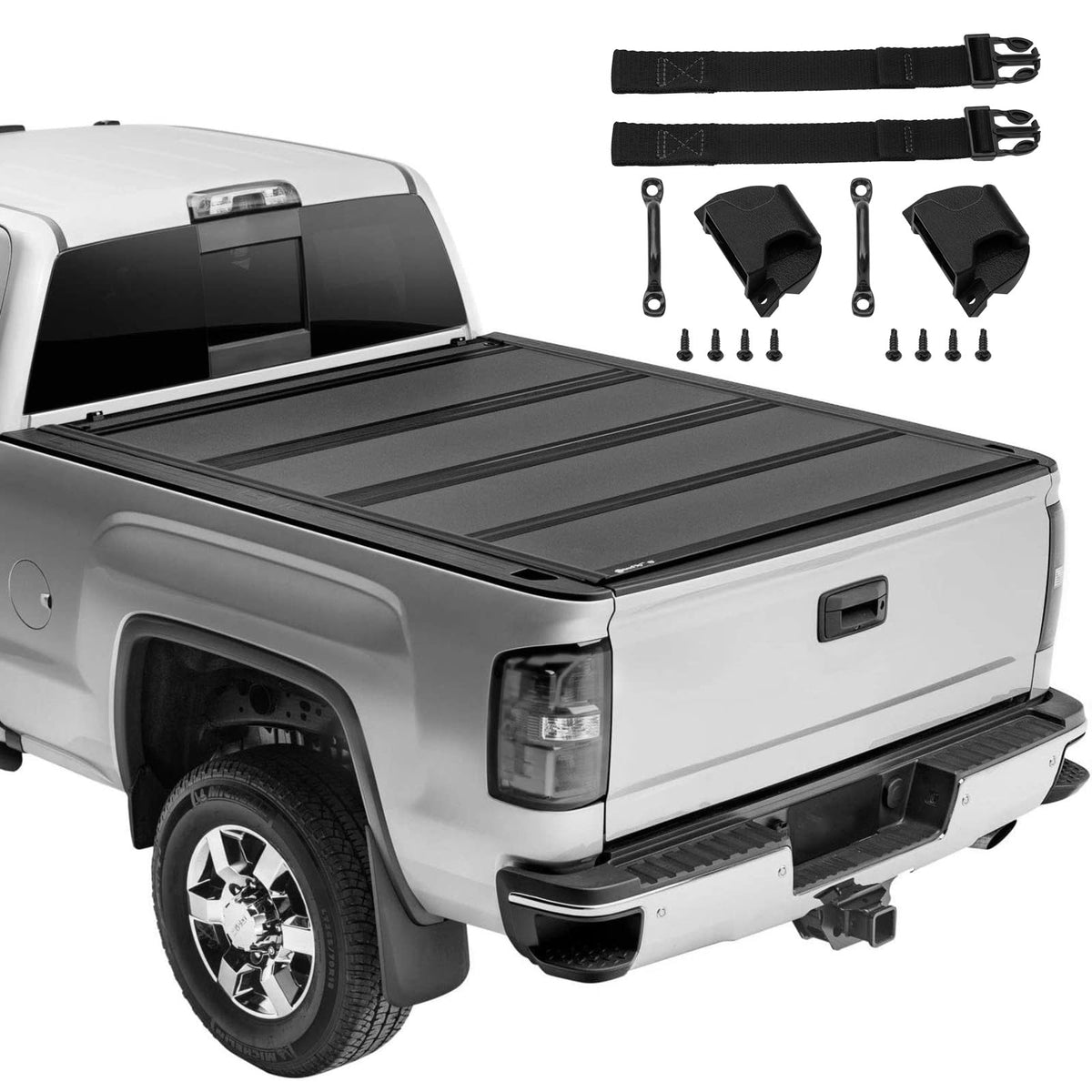 URYKEC lifestyle shot with truck driving to show reduced cover rattling