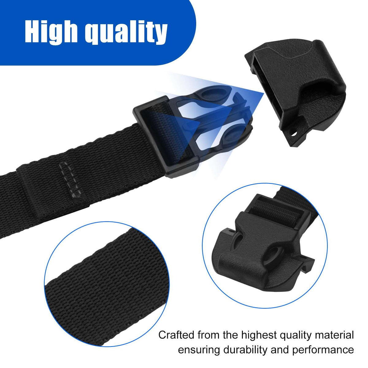 URYKEC strap material texture view showing reinforced cloth strength