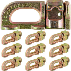 US Cargo Control front view of double stud fitting shows durable anchor point